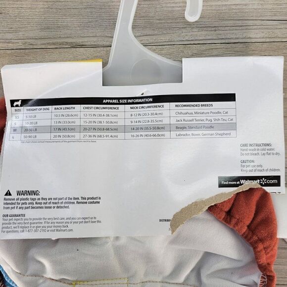 Vibrant Life Pirate Dog Costume Sz M - Picture 4 of 5